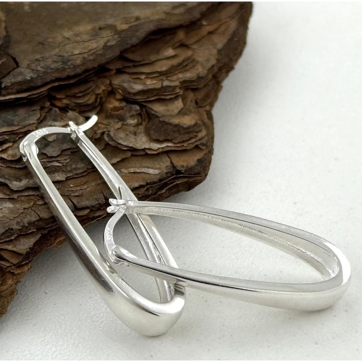 Argola Click Oval Alongada