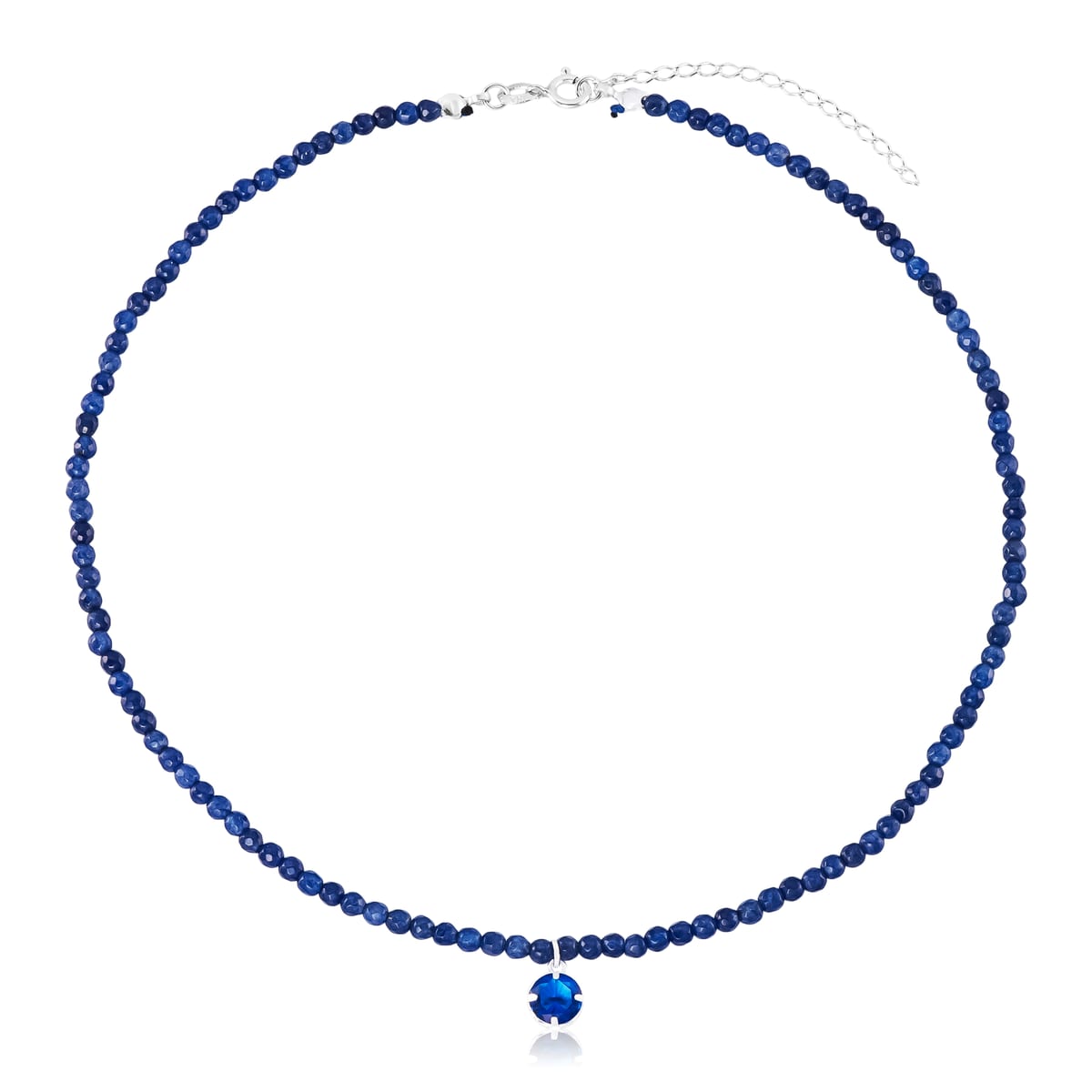Gargantilha Choker de Pedras Azuis